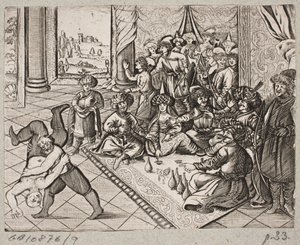 Illusztráció: Adam Olearius: „Perzsa Rosenthal, Schich Saadi zseniális költő […]”, Schleswig 1660