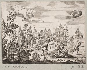 Illusztráció: Adam Olearius: „Perzsa Rosenthal, Schich Saadi zseniális költő […]”, Schleswig 1660