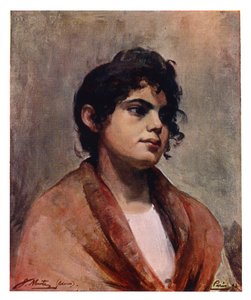 Tanulmány egy olasz lány fejéről, 1901. alkotó: J Muntz