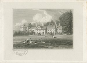 Hagley Hall: metszet, nd [1780-1847] alkotó: John Preston Neale