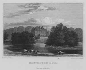Honington Hall, Warwickshire (metszet) alkotó: John Preston Neale