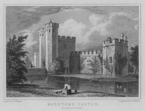 Maxstoke kastély, Warwickshire (metszet)