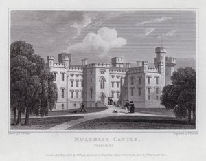 Mulgrave kastély, Yorkshire (metszet) alkotó: John Preston Neale