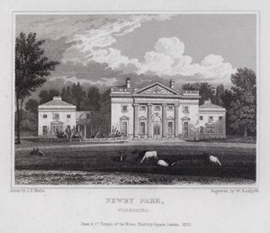 Newby Park, Yorkshire (metszet) alkotó: John Preston Neale