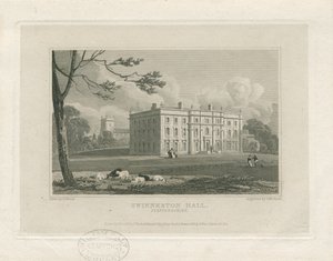 Swynnerton Hall: metszet, nd [c 1821] (nyomtatás)