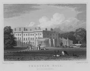 Trentham Hall, Staffordshire (metszet) alkotó: John Preston Neale