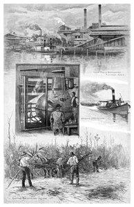 A cukoripar, Richmond River, Új-Dél-Wales, Ausztrália, 1886.