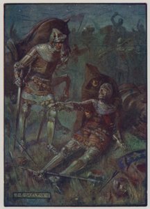 James halála, Douglas 2. grófja, aki az angolok ellen harcolt az otterburni csatában, 1388