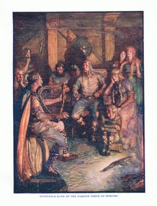 Minstrels a hősök híres tetteit énekelte, az English Literature pub. T C & EC Jack, 1920 körül