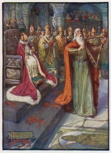 A királyi költő III. Sándor skót király koronázásán, Scone, 1249