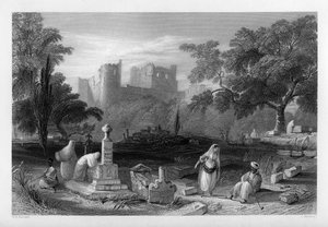 Török temető Sidonban, Libanonban, 1841.