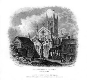 St Saviors Church, Southwark, London, 1829.