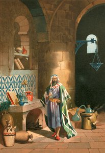 Rhases a bagdadi kémiai laboratóriumában