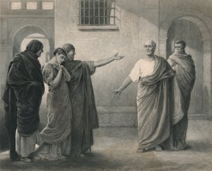 Volumnia Reproaching Brutus és Sicinius Coriolanus, c1870 alkotó: J. Stephenson