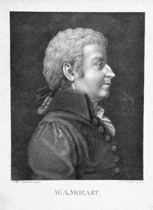 Wolfgang Amadeus Mozart, 1825 körül alkotó: J. W. Schmidt