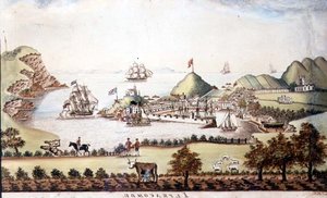 Kilátás Ilfracombe, Devon, 1842 (toll és WC) (72970 pár) alkotó: J Walters