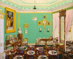 Gyűjtőszekrény a Schloss Ballenstedtben, Szász-Anhaltban alkotó: J. Willing
