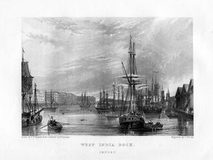 West India Dock, London, 19. század.