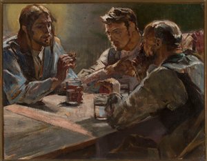 Krisztus Emmauszban alkotó: Jacek Malczewski
