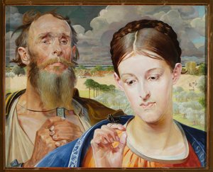 Zene - a triptichon bal szárnya alkotó: Jacek Malczewski