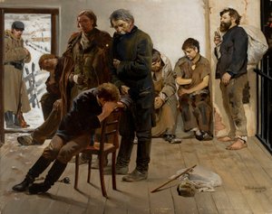 Foglyok szállítása közben (Foglyok) alkotó: Jacek Malczewski