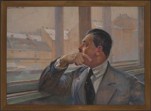 Mieczysław Gąsecki portréja alkotó: Jacek Malczewski