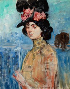 Zofia Atteslander portréja alkotó: Jacek Malczewski