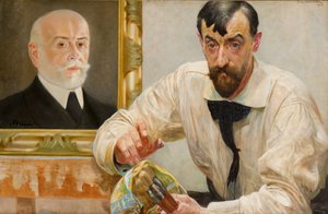 Stanisław Dębicki festő portréja alkotó: Jacek Malczewski