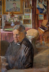 A művész nővére, Helena enteriőrben alkotó: Jacek Malczewski