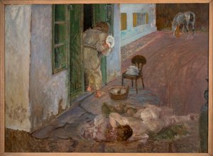 Mosogatás. Wielgie alkotó: Jacek Malczewski