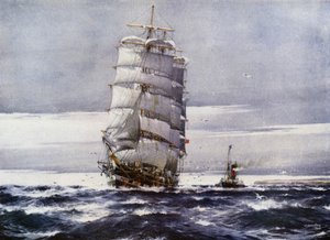 Clipper hajók: Carlisle Castle (színes litho)