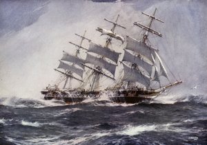 Clipper Hajók: Sobraon (színes litho)