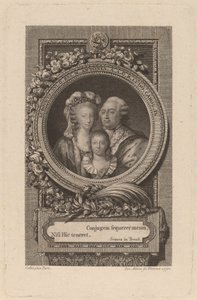 XVI. Lajos, Marie-Antoinette és Louis-Charles, 1793. alkotó: Jacob Adam