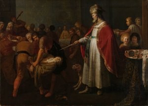 Példabeszéd a méltatlan esküvői vendégről alkotó: Jacob Adriaensz. Backer (attributed to)