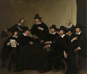 A Nieuwe Zijds Szegények Szabadtéri Segítő Intézetének régensei, Amszterdam, 1650 körül (olaj, vászon)