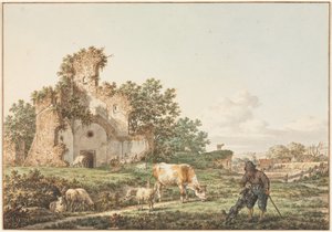 Pásztori táj romokkal, 1799.