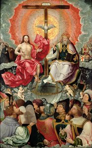 Triptichon központi táblája a Szentháromság-imádattal, 1523 (lásd: 242037, 242038, 242039)
