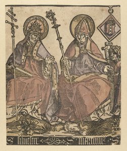 Szentek Silvester és Martinus Szentek Annával Drieënben (sorozat címe) alkotó: Jacob Cornelisz van Oostsanen