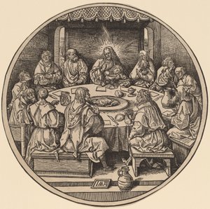 Az utolsó vacsora alkotó: Jacob Cornelisz van Oostsanen after Albrecht Dürer