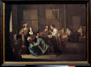 A koncert. Jacob Duck festménye (1600 - 1660) Ec. Nagyzolás.
