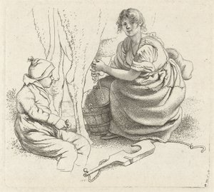 Fejő nő Tanulmánynyomatok / Etudes gravées (sorozat címe)