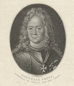Cornelius Cruys 1655-1727, az orosz birodalmi haditengerészet admirálisának portréja, 1818