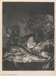 Csendélet hallal és baromfival