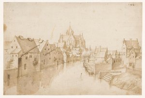 A Dijle feletti Boldogasszony-templom Mechelenben alkotó: Jacob Grimmer (possibly)