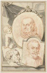 Roelant Savery, Frans Snijders és Theodoroor Rombouts portréi