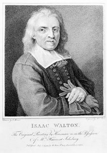 Isaac Walton (1593-1683) portréja, amelyet Marino Bovi (1758-1805) vésett, 1794