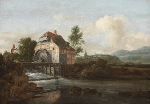 Táj vízimalommal, 1680 körül