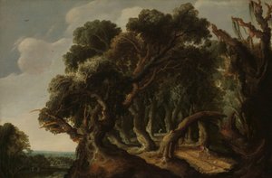 Erdős Táj Tájkép alkotó: Jacob Jacobsz van Geel (signed by artist)