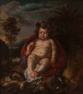 Bacchus gyermekként alkotó: Jacob Jordaens