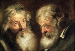 Két öreg feje alkotó: Jacob Jordaens